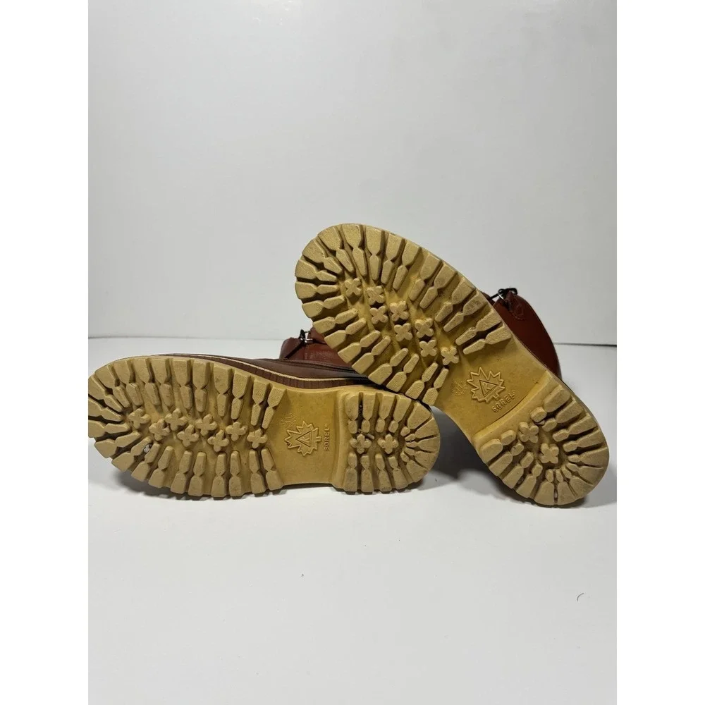 Sorel Felt Labeling Law Men's Snow Boots 11‎ Brown Mid Calf Casual Lace Up Boots